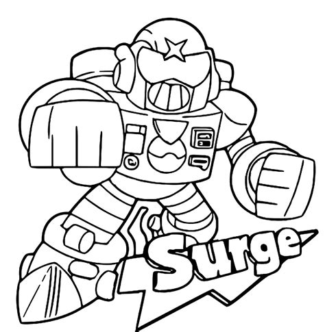 brawlstars coloring pages|surge brawl stars coloring pages.